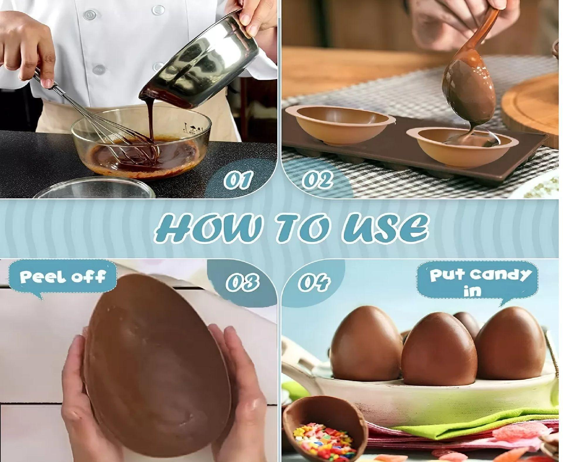 Molde Silicona Reposteria Molde Para Chocolate Huevo Pascua-3