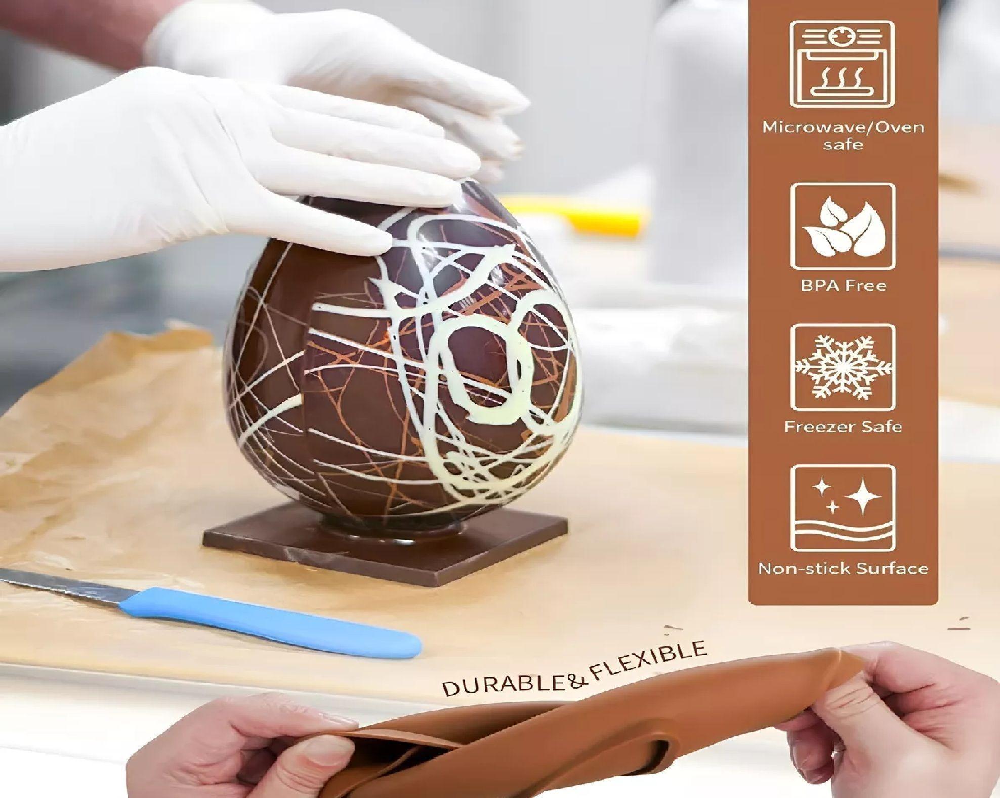 Molde Silicona Reposteria Molde Para Chocolate Huevo Pascua-5