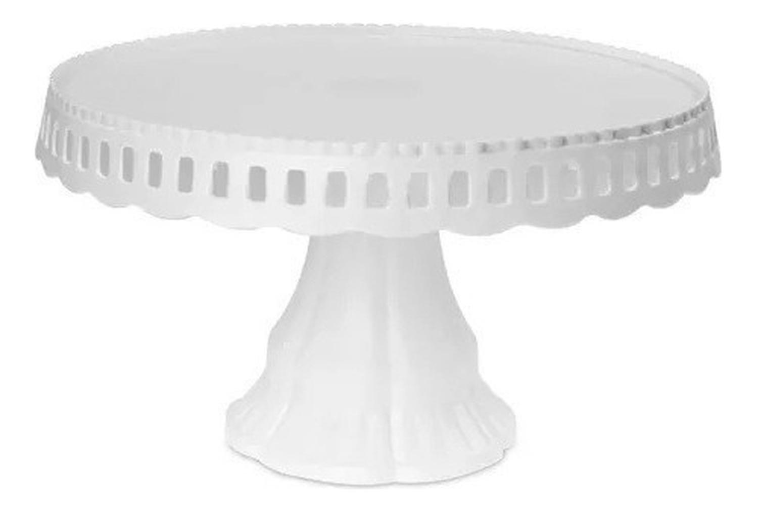 Pack X3 Porta Cupcakes Redondo Porta Cupcakes Base De Torta Blanco-4