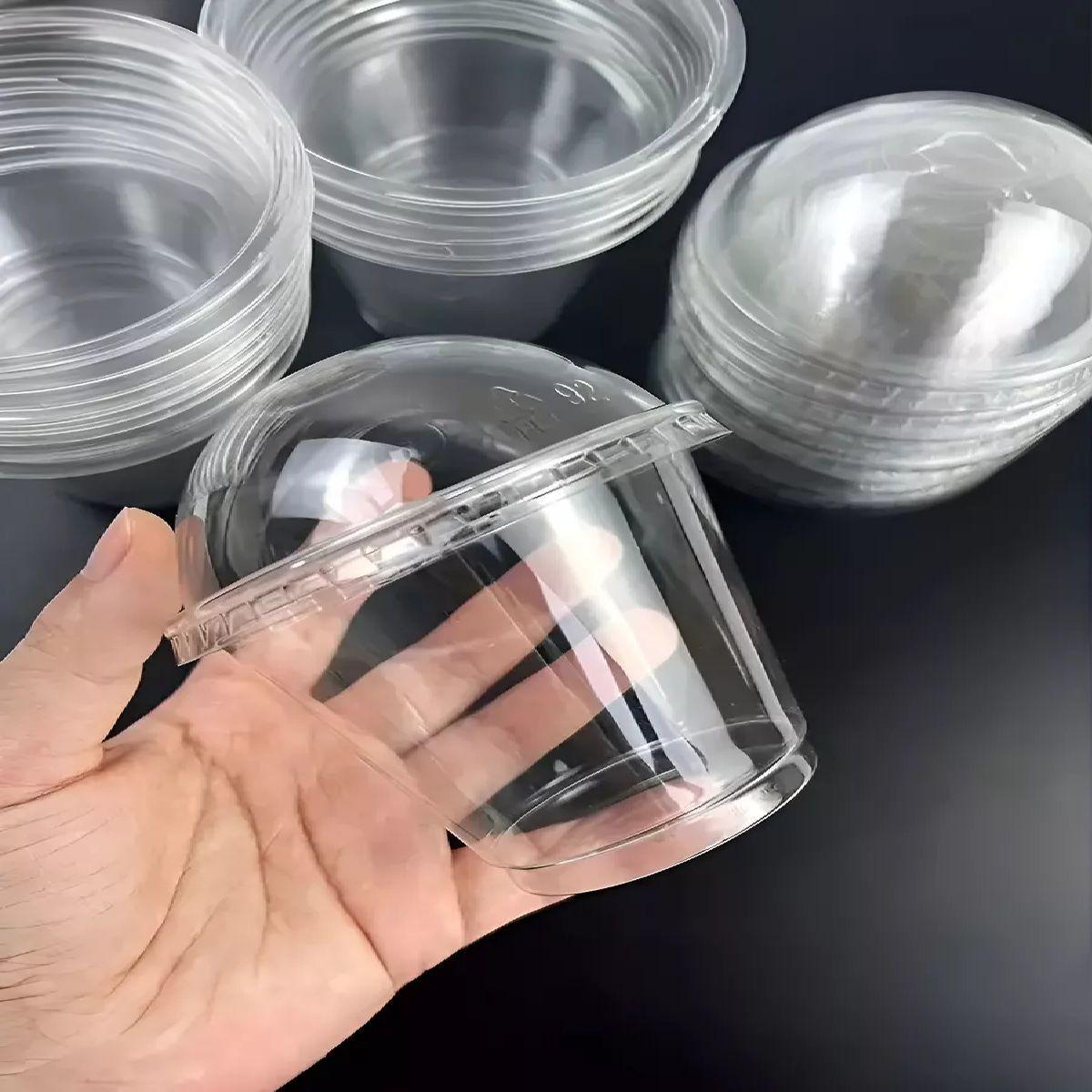 Pack X200 Vasos Plasticos Desechables Vaso Domo Sin Hoyo 9oz-6