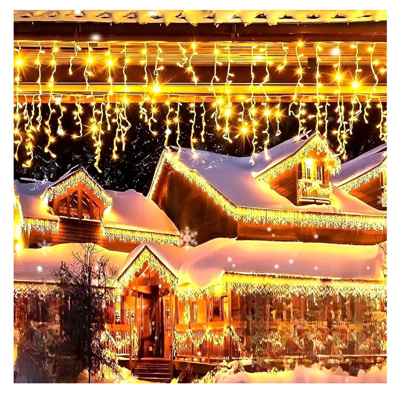 200 Luces Navidenas Cascada Led Cascada Luces Cortina Led 3m-5