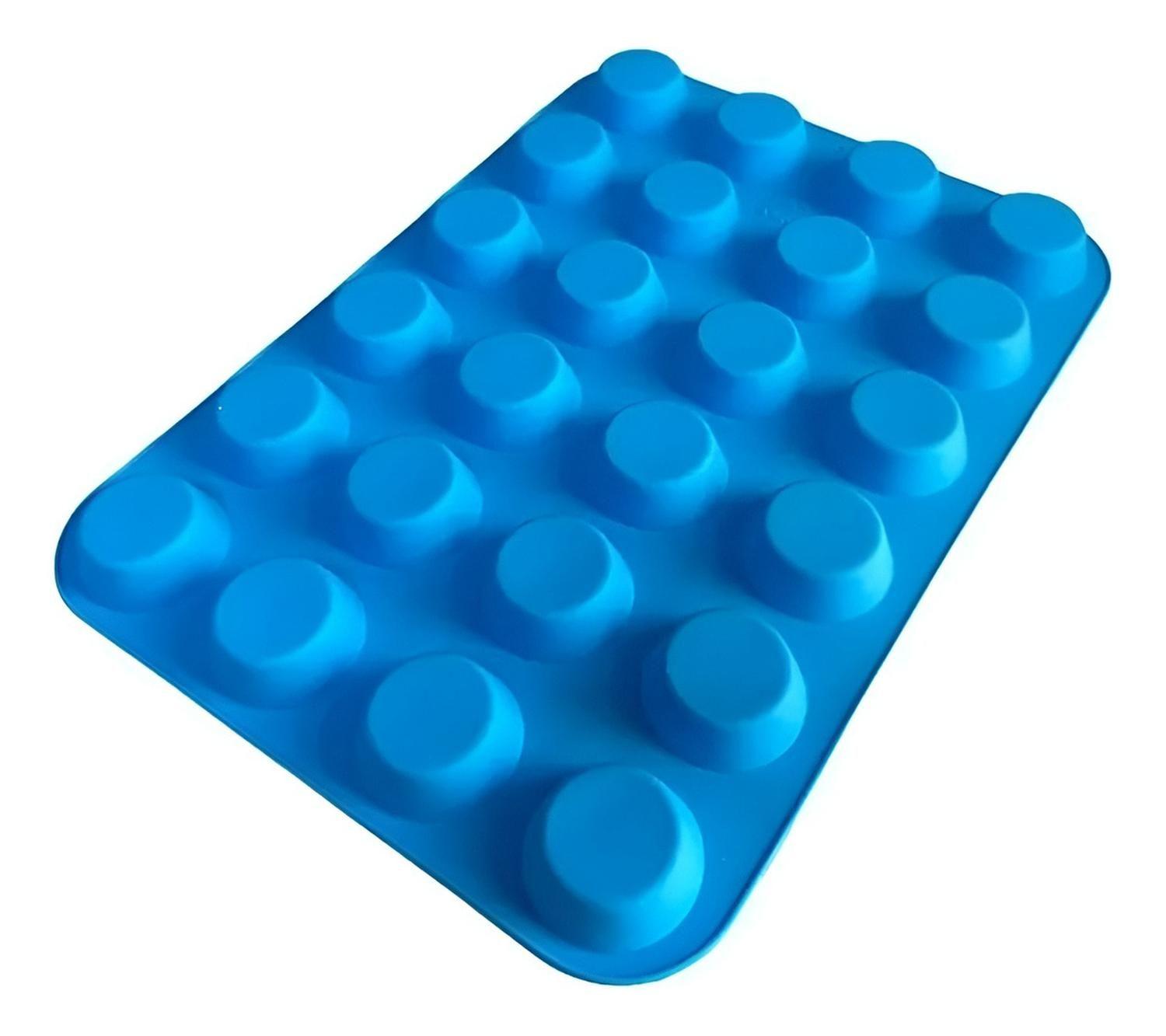 Pack X2 Molde Cupcakes 24 Cupcakes Molde Silicona Reposteria Multicolor-5