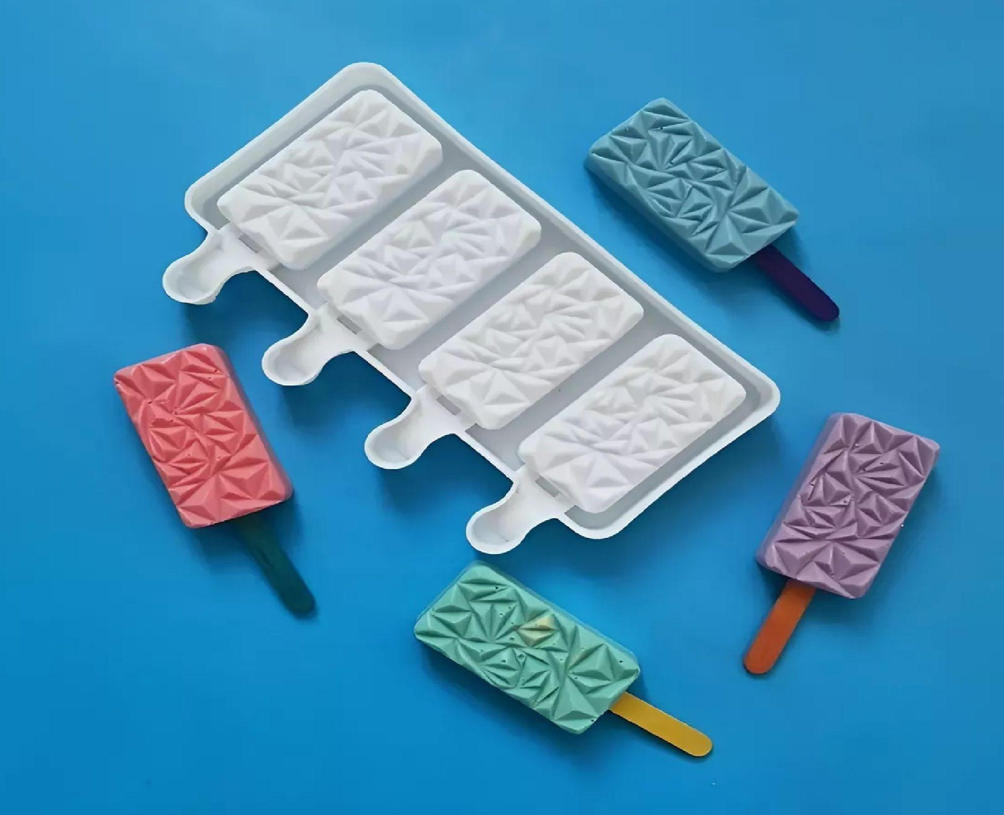 Molde Helados Moldes De Silicona Reposteria Molde Paletas-4