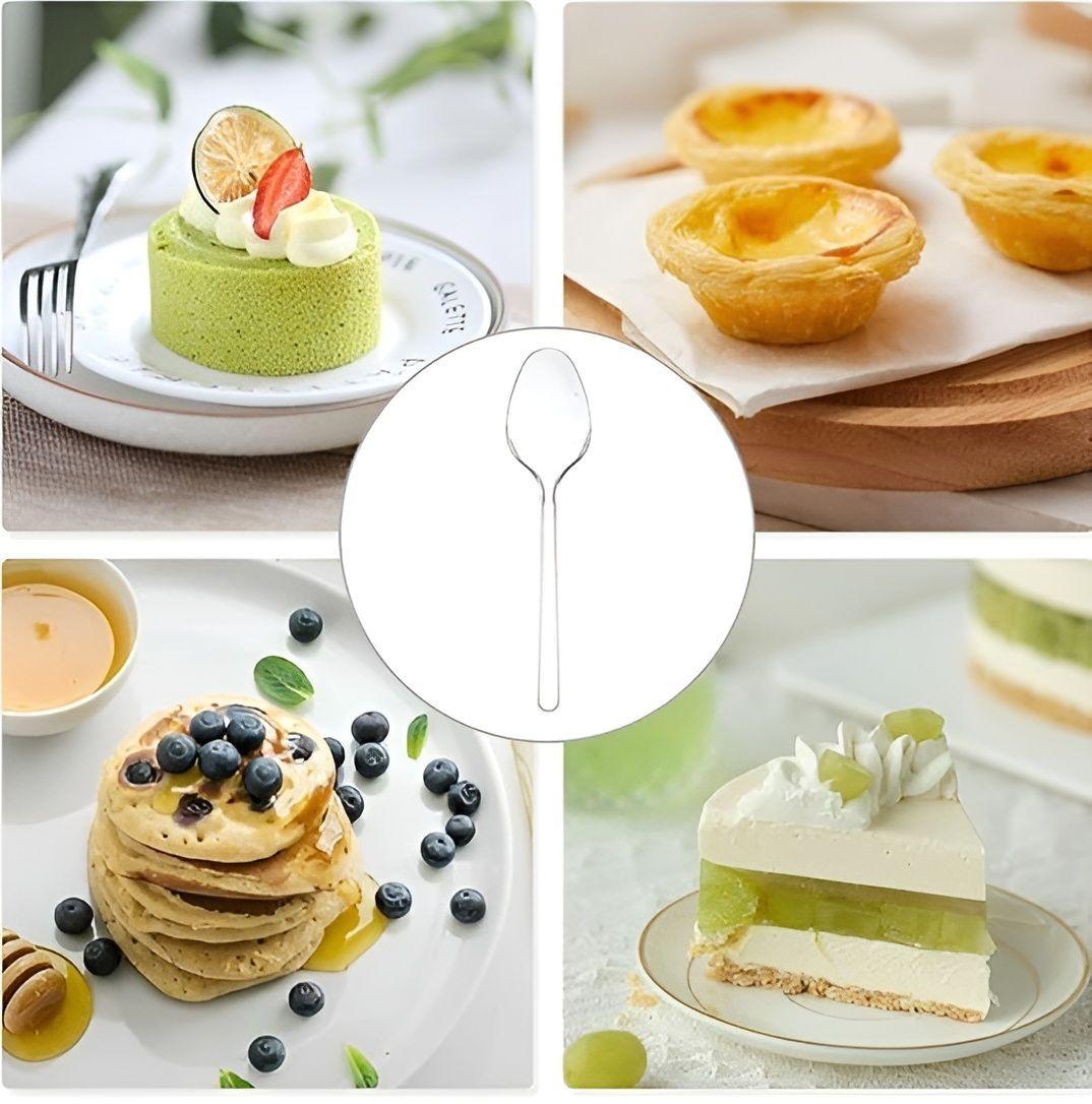 Pack X50 Vasos Postres + 50 Cucharas Postres Desechables-4