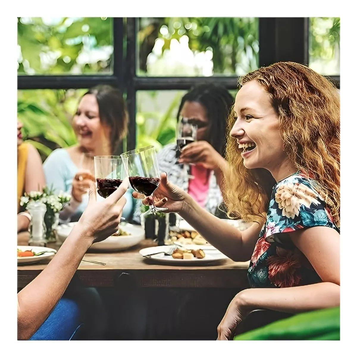 10 Copas De Vino Copa Acrilico Copa Plastico Copas Fiesta Eventos Vino Cóctel 6oz/177ml Transparente-4