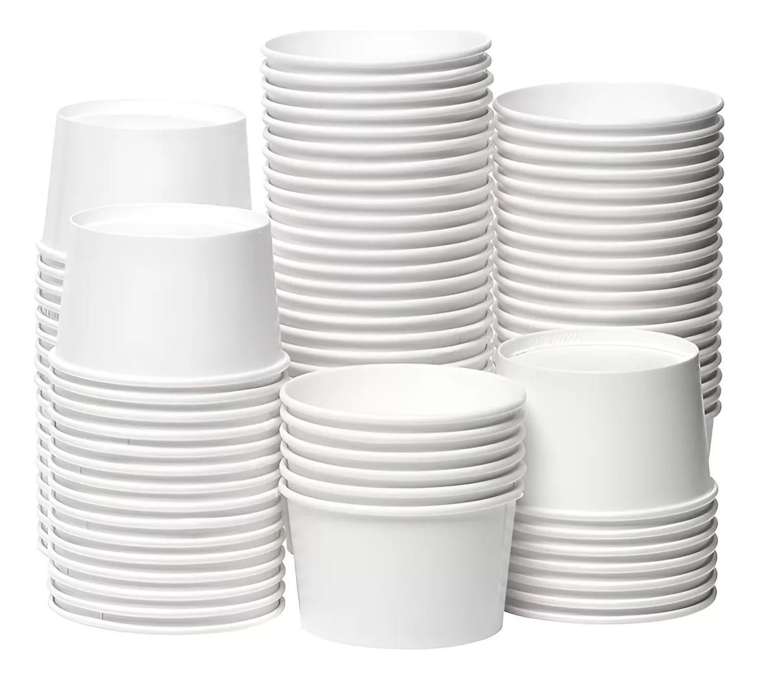 200 Vasos Polipapel Pote Helado Vasos Desechables Helado 3oz Vasos Polipapel Desechables Vasos Para-4