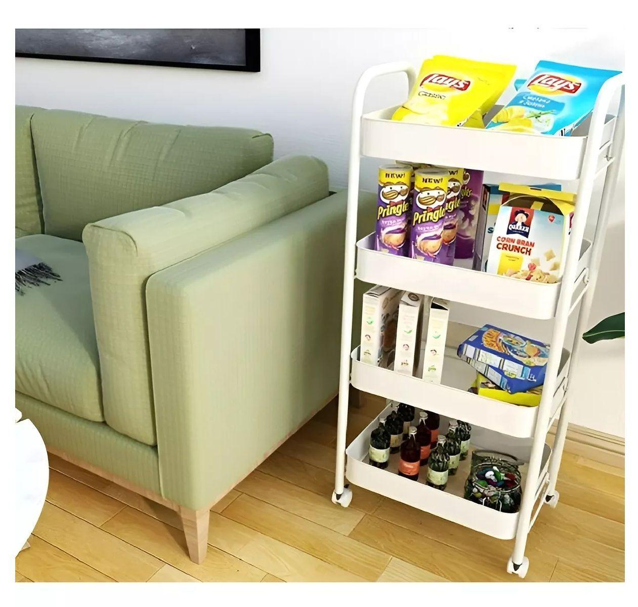 Carrito Organizador Metalico Organizador Para Cocina 4 Nivel-4