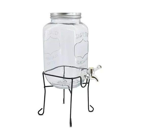 Dispensador De Jugo Con Atril Dispensadores Bebidas Tarro 4l-1