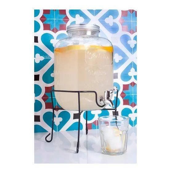 Dispensador De Jugo Con Atril Dispensadores Bebidas Tarro 4l-7
