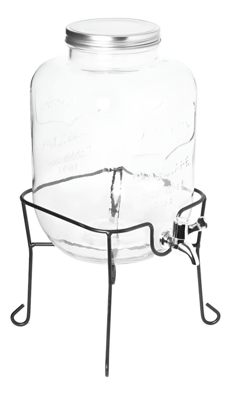 Dispensador De Jugo Con Atril Dispensadores Bebidas Tarro 4l-4