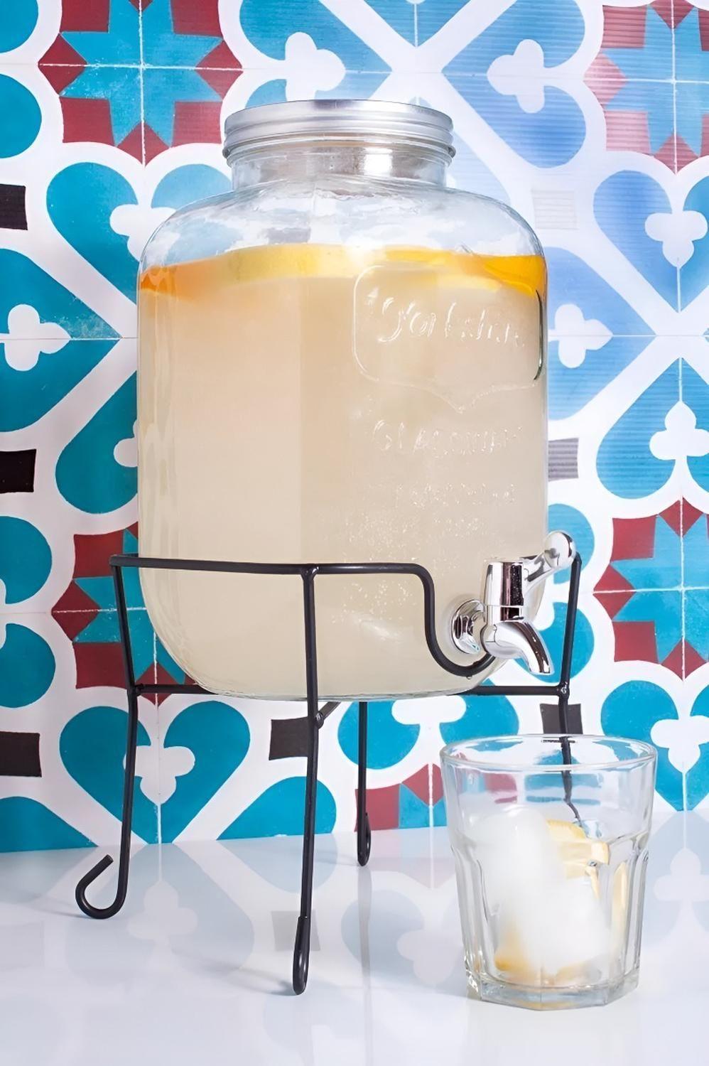 Dispensador De Jugo Con Atril Dispensadores Bebidas Tarro 4l-5