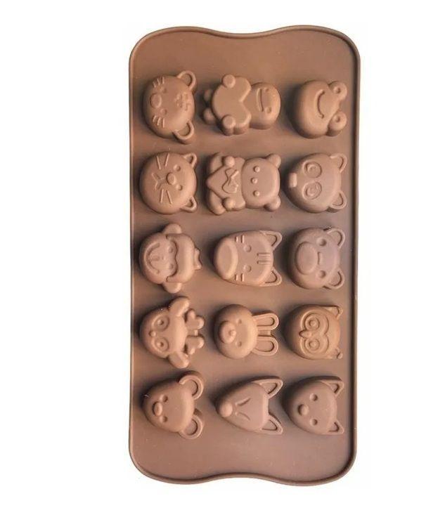Moldes De Chocolate Molde De Silicona Animalitos De Chocolate Mini Animales Molde Chocolate Molde-4