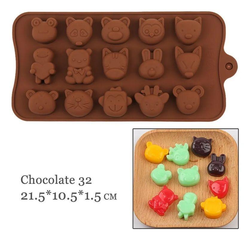 Moldes De Chocolate Molde De Silicona Animalitos De Chocolate Mini Animales Molde Chocolate Molde-5