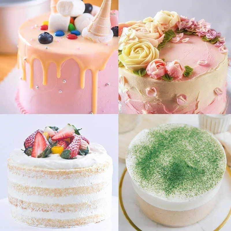 X2 Moldes De Aluminio Para Tortas Molde Desmontable 20cmx8cm-3