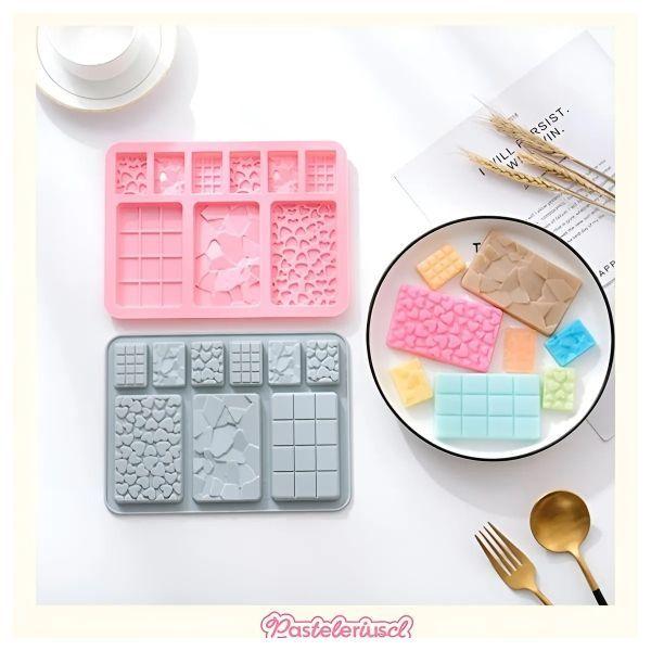 X2 Moldes De Chocolate Moldes Barra De Chocolate Silicona B9 -4
