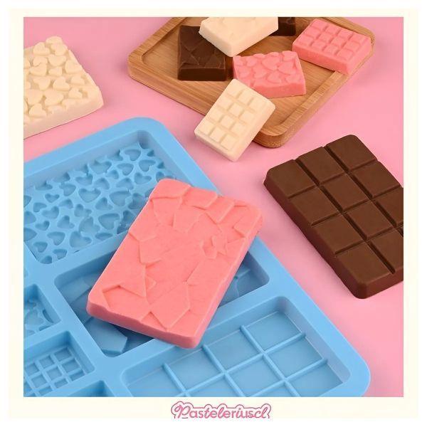 X2 Moldes De Chocolate Moldes Barra De Chocolate Silicona B9 -6