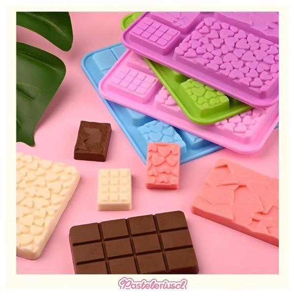 X2 Moldes De Chocolate Moldes Barra De Chocolate Silicona B9 -7