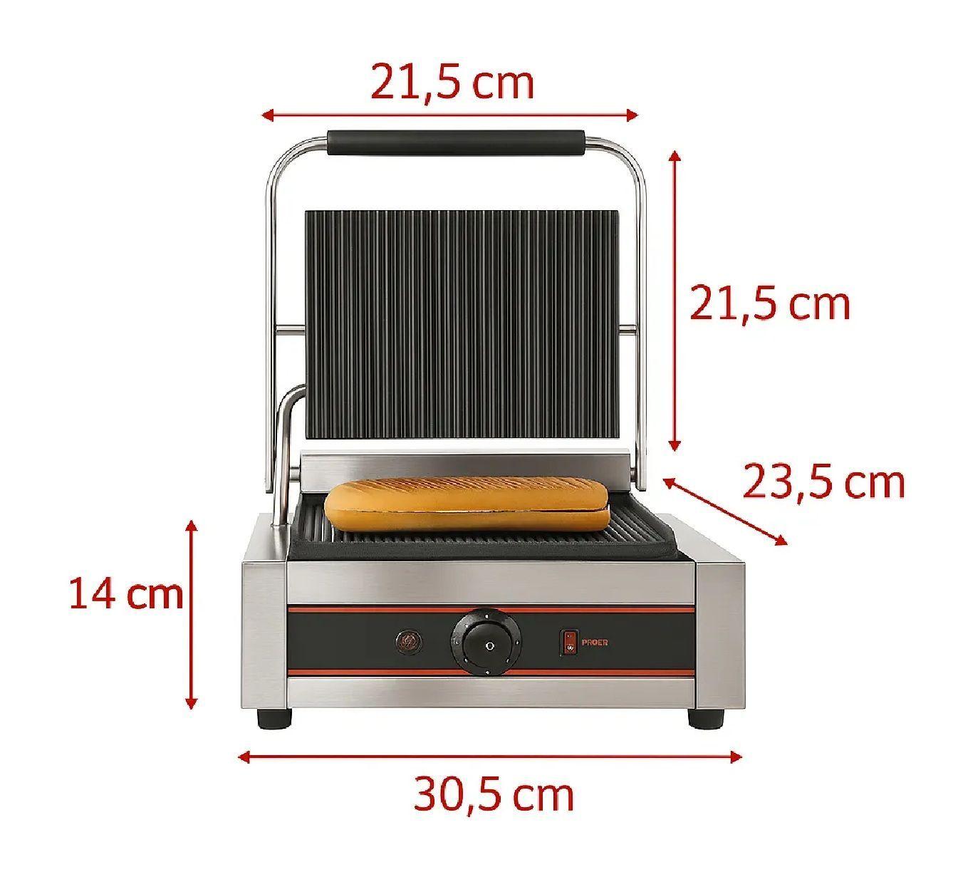 Panini Sandwichera Tostadora Sandwichera Panini Grill 1800w-2