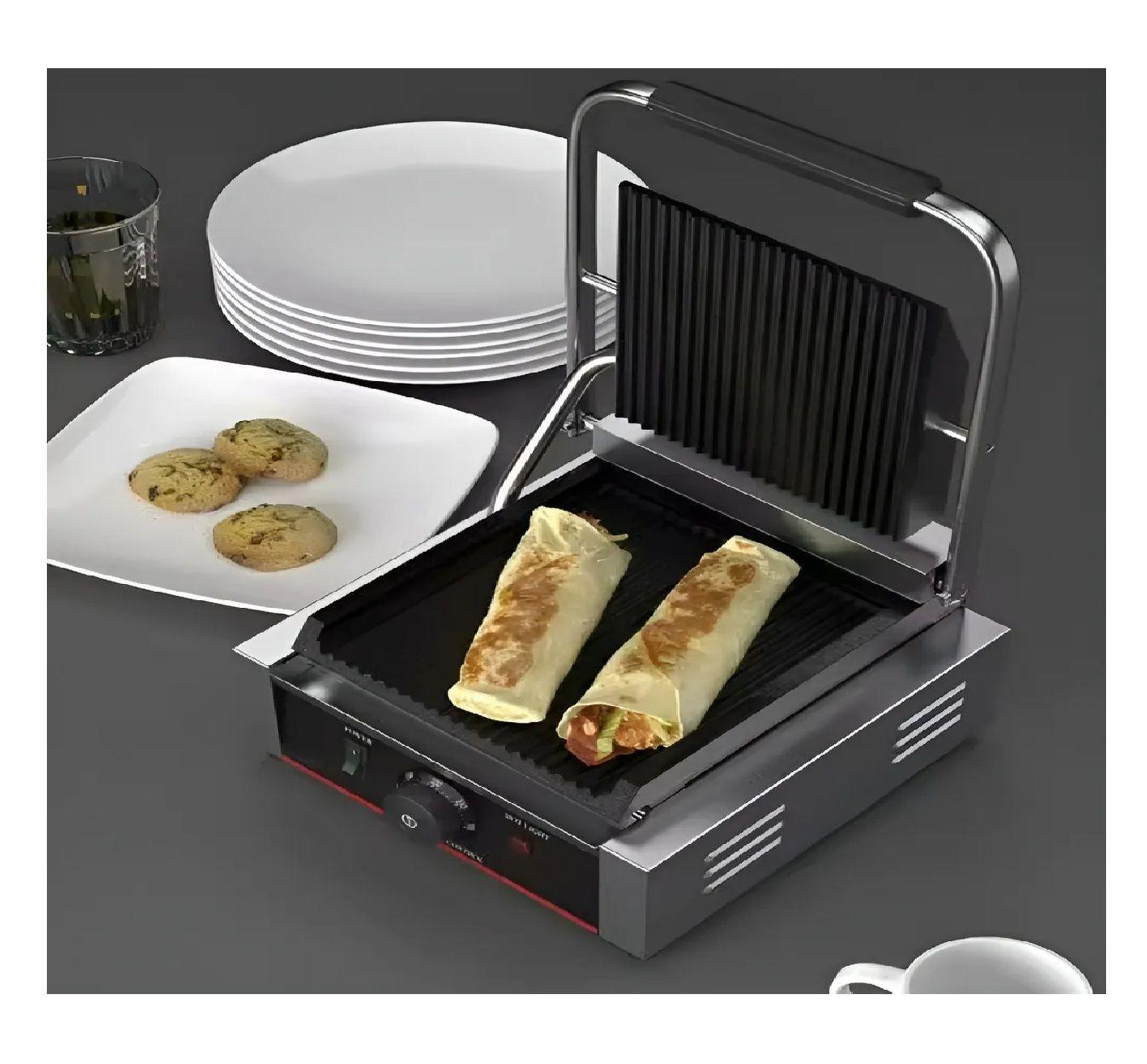 Panini Sandwichera Tostadora Sandwichera Panini Grill 1800w-5