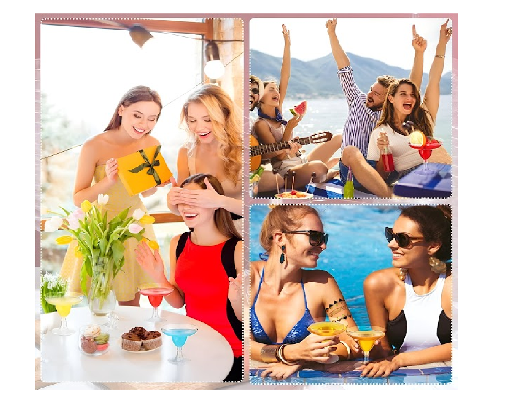 20 Copas De Margarita Copa Acrilico Copa Plastico Copa De Plastico Copas Margarita Coctel 8oz/240ml-5