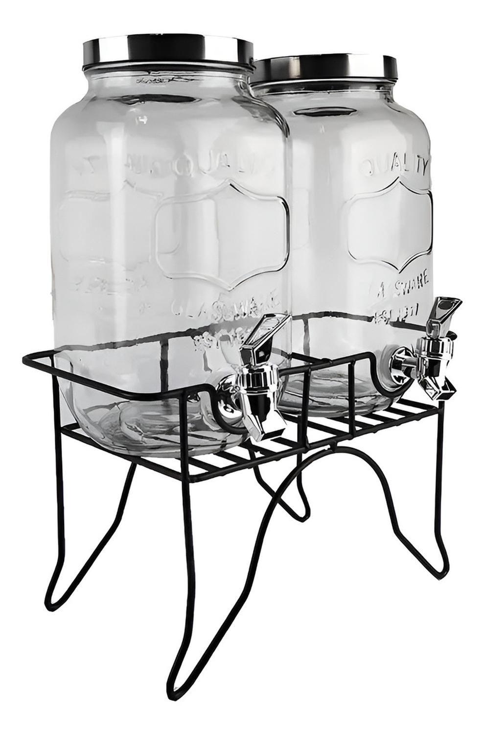 Dispensador De Bebidas Dispensadores Jugo Atril Doble 5l-0