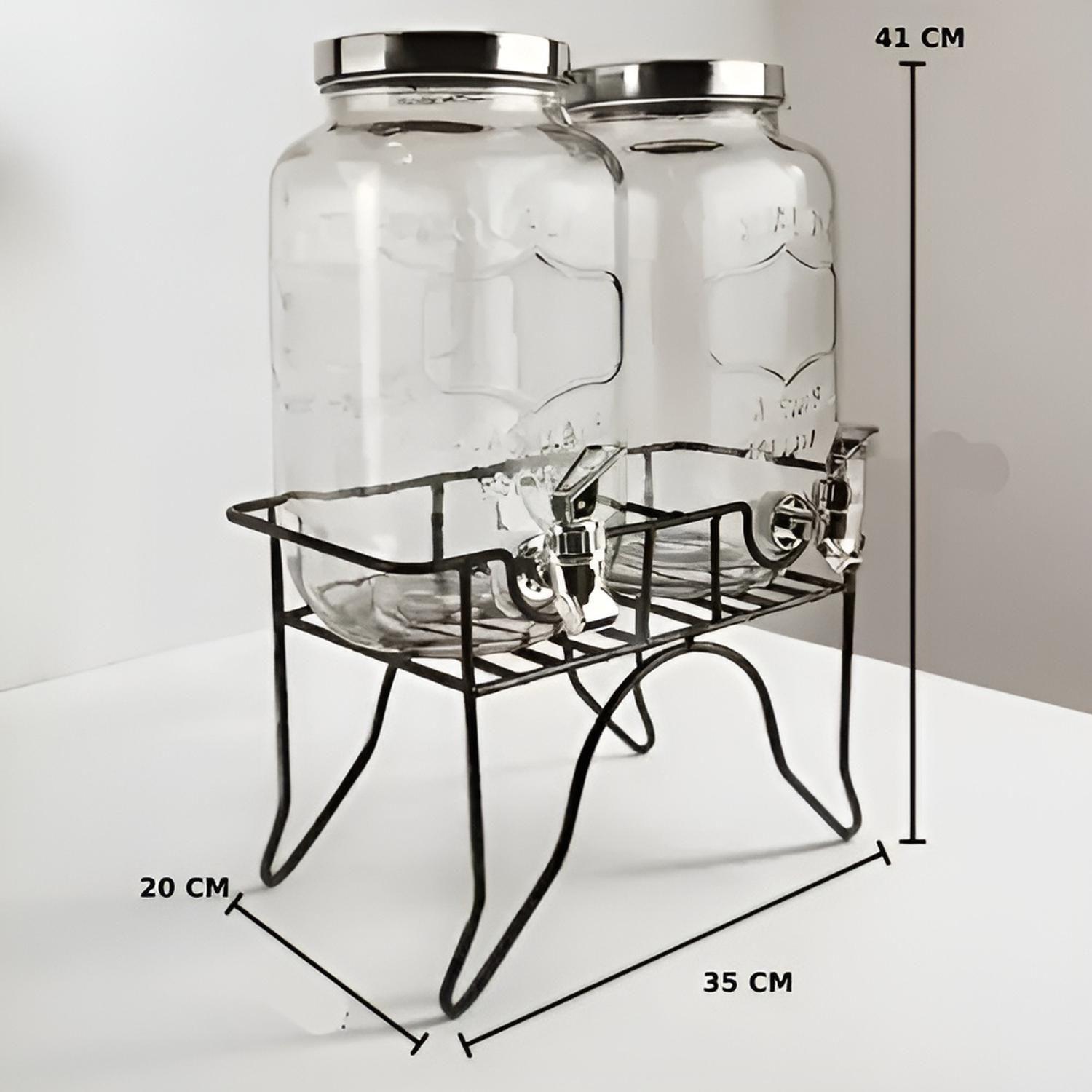 Dispensador De Bebidas Dispensadores Jugo Atril Doble 5l-6