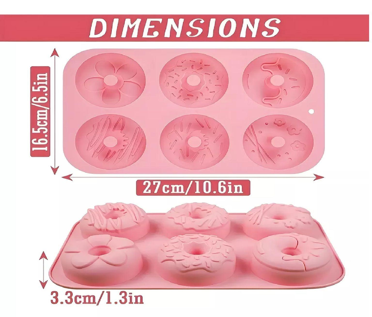 Molde Silicona Molde Reposteria Moldes Donuts Molde Donas 6c-2
