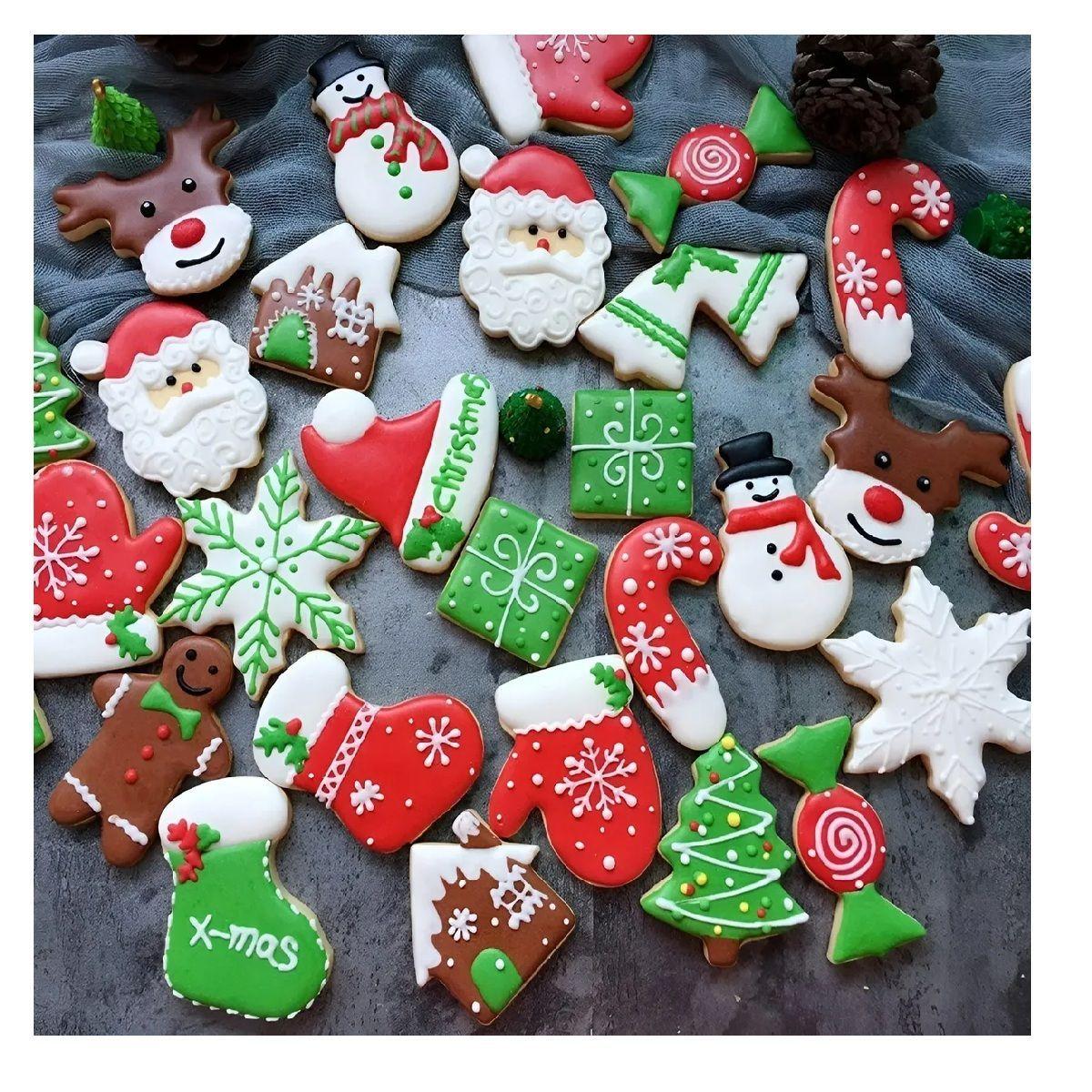 14 Moldes Para Galletas Cortadores De Galletas Navidad Árbol-2