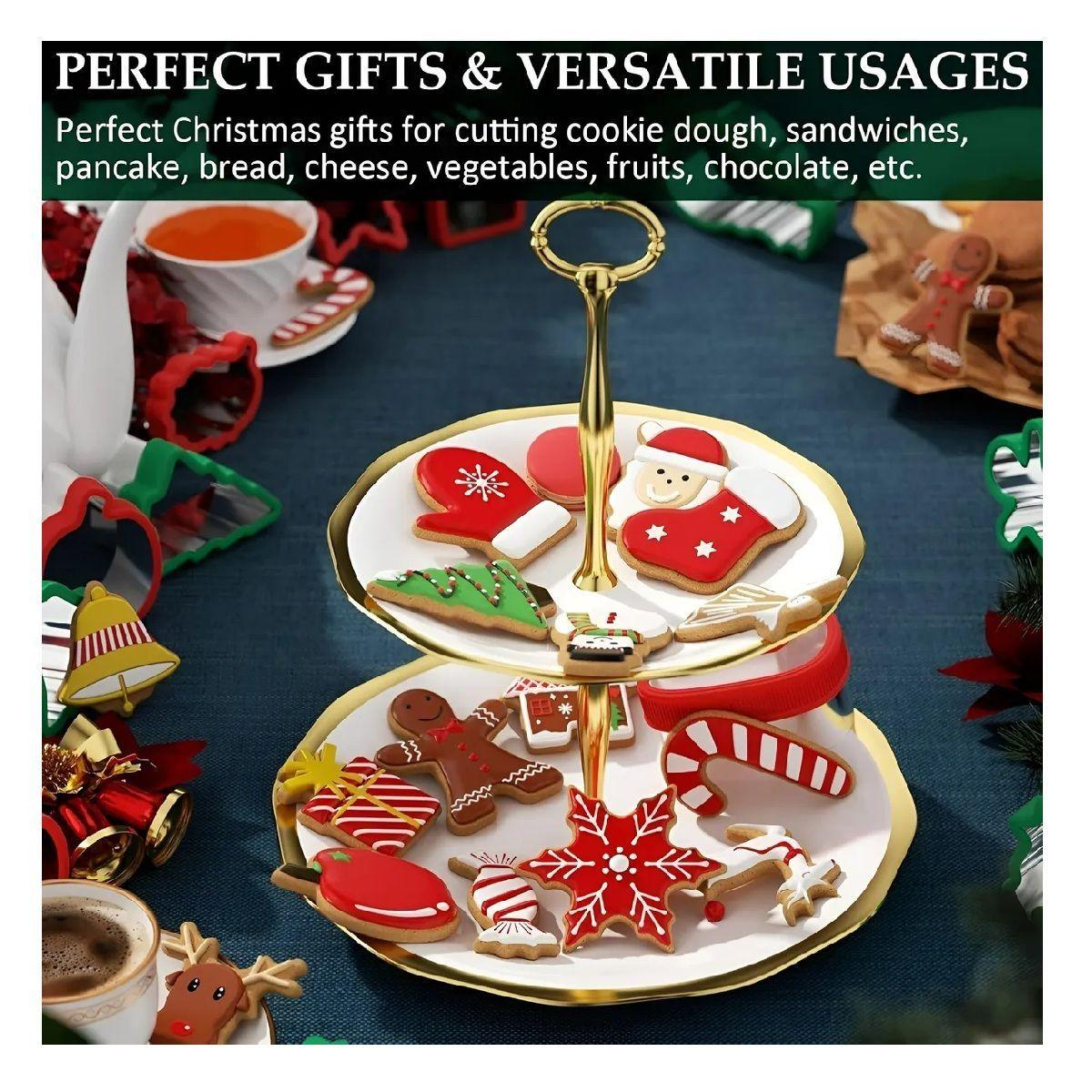 14 Moldes Para Galletas Cortadores De Galletas Navidad Árbol-4