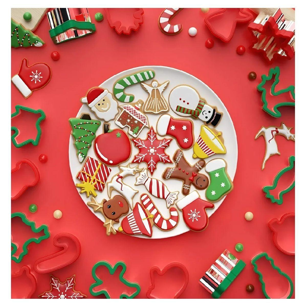 14 Moldes Para Galletas Cortadores De Galletas Navidad Árbol-6