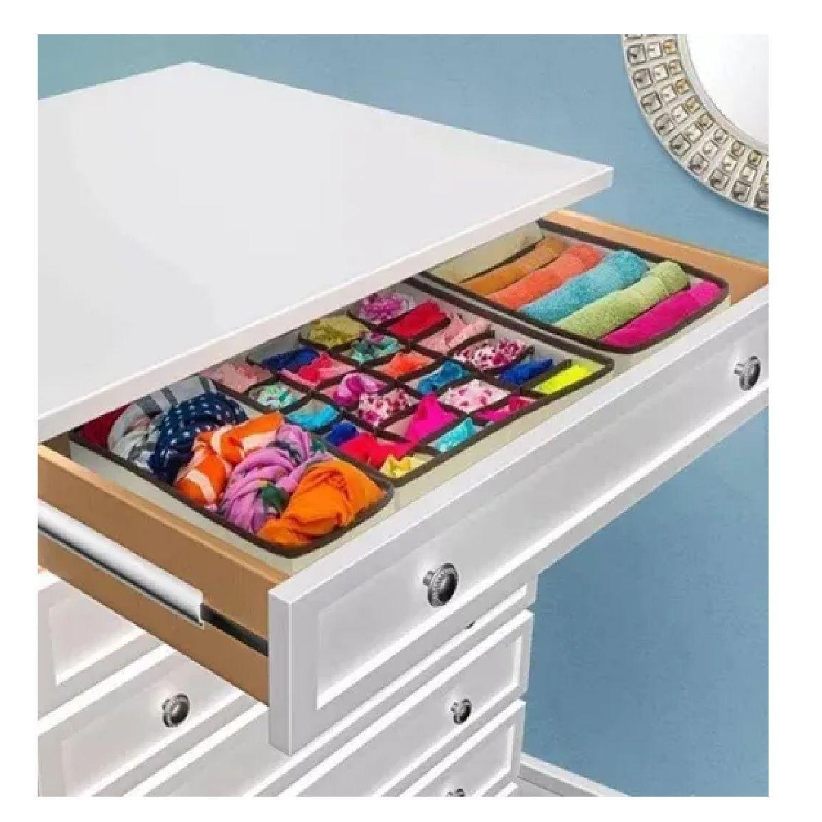 Organizador De Ropa Interior Y Medias Divisor Cajones Set X4-7