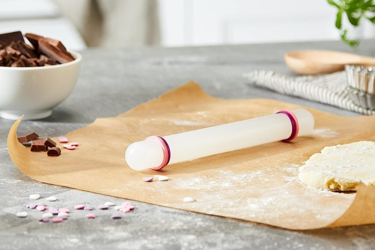 Uslero Rodillo Fondant Rodillo Para Fondant 22cm Blanco-2