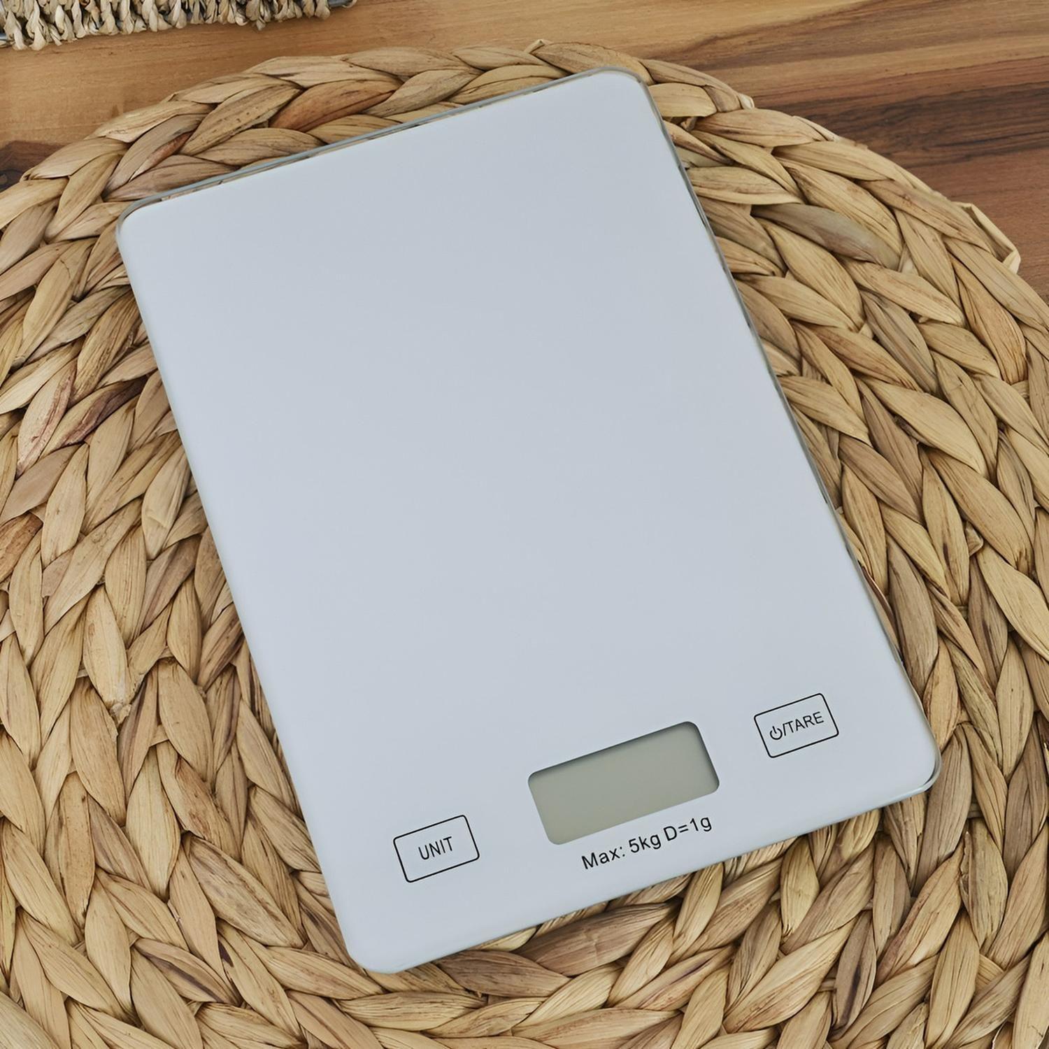 [PLAT-173623] Gramera Digital Pesa Gramera Cocina Pesa Alimentos 5kg/0.01g Plateado 5 Kg-6
