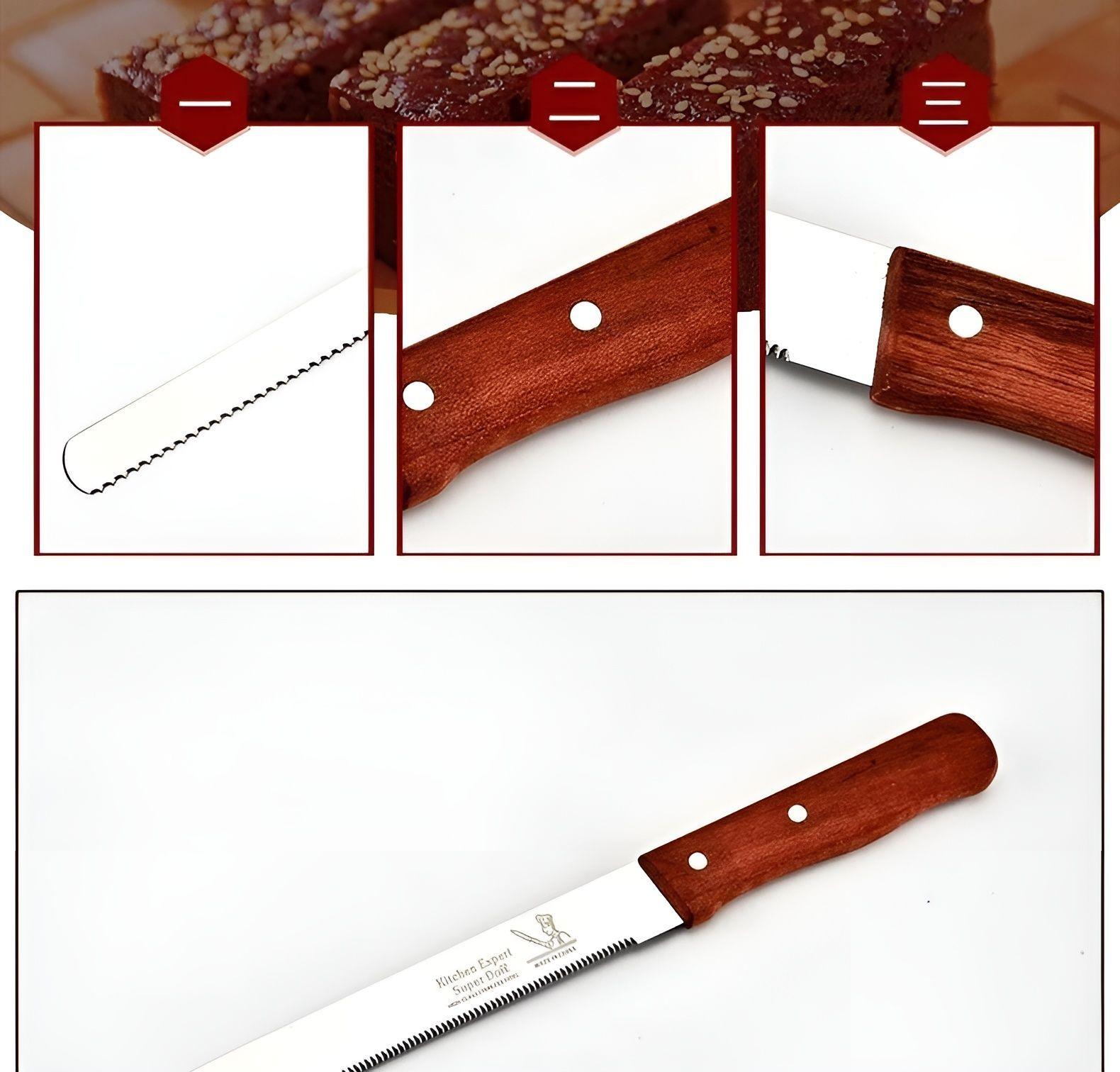Cuchillo De Sierra Cuchillo De Torta Cuchillo De Pan Queque-6