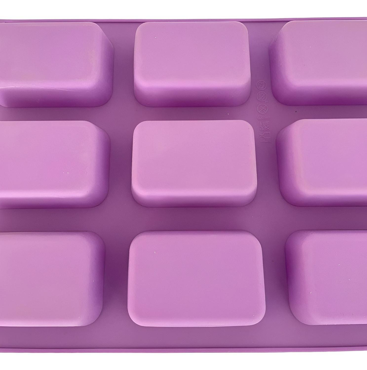 Molde Silicona Molde Jabon Artesanal Barra Rectangular 9cavi-7