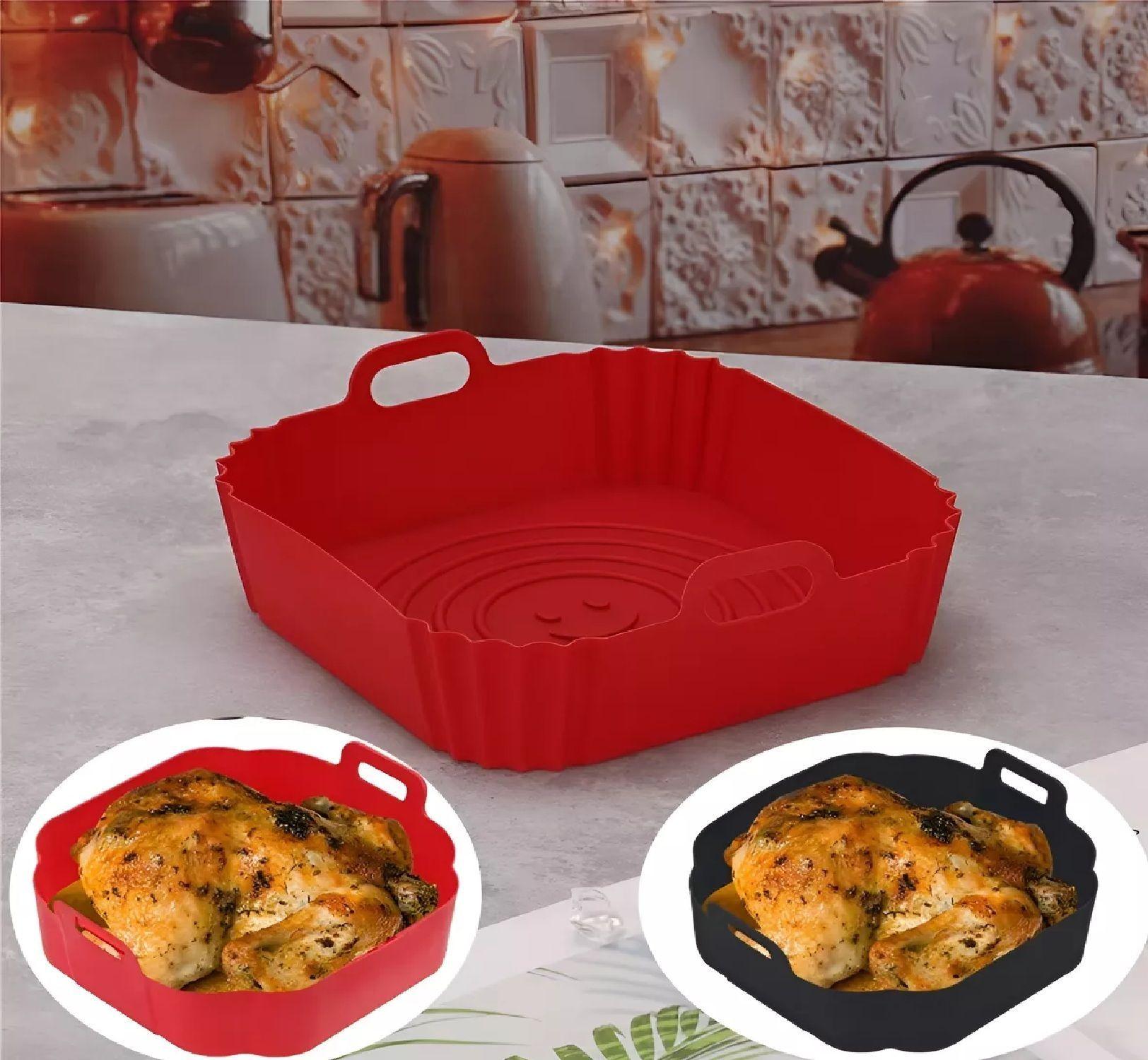 X2 Forro De Freidor Forro De Silicona Air Fryer Cuadrado-7