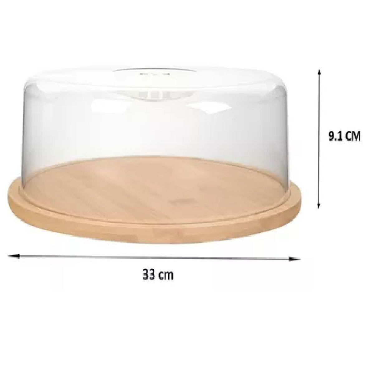 Base Para Tortas Porta Torta Con Tapa Porta Cupcakes 33cm-2