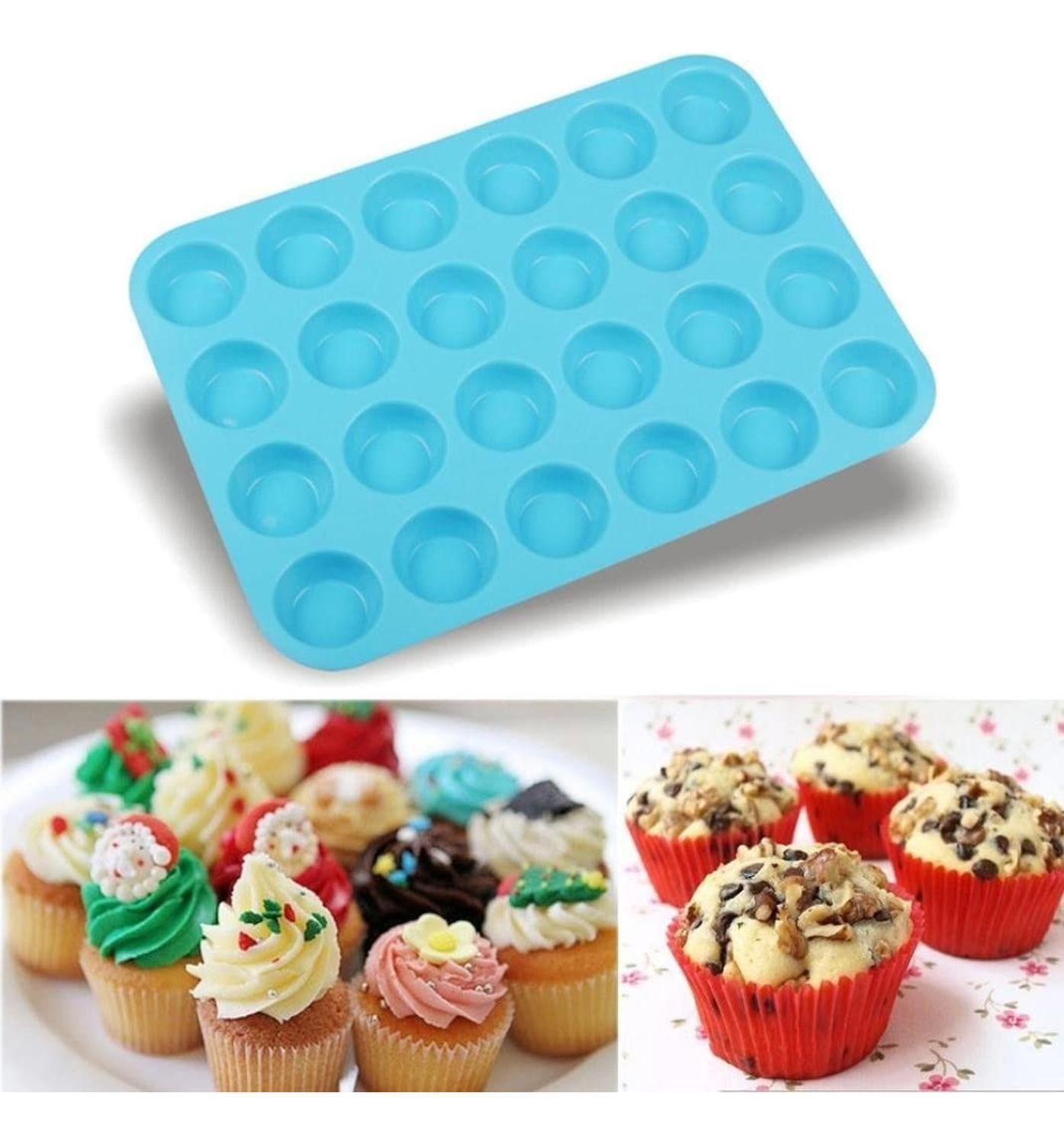 Molde Cupcakes 24 Mini Cupcakes Molde Para Tortas Reposteria Violeta-8