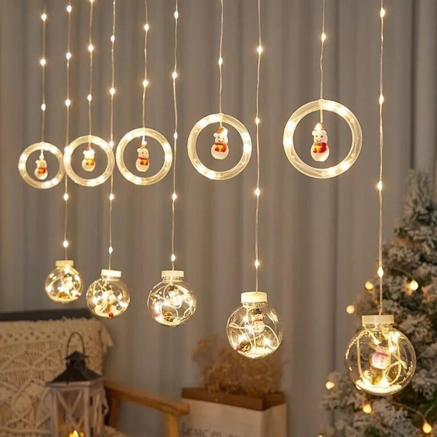 Luces Navideñas Cascada Guirnaldas Navidad Luces Calida 3010 Cálida-0