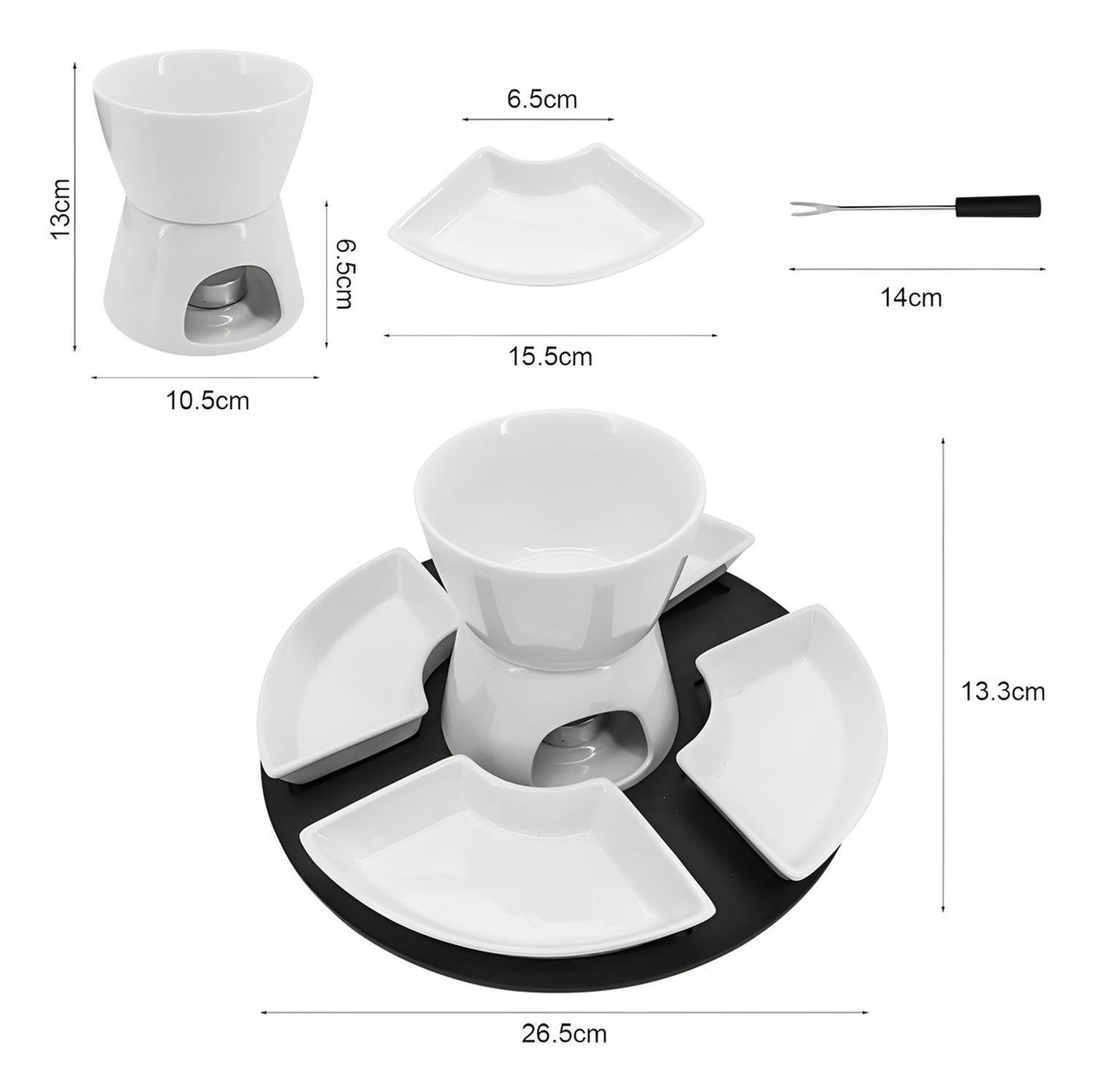 Fondue Chocolate Juego De Fondue Ceramica Fondue Queso 11pcs-2