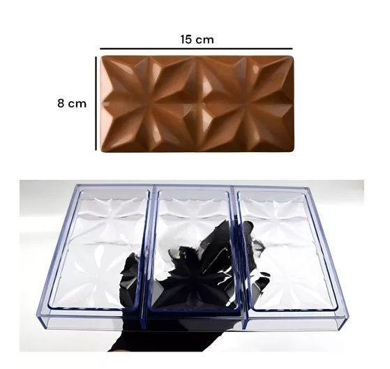 Set 2 Moldes Chocolate Policarbonato Molde Chocolate Rombos-2