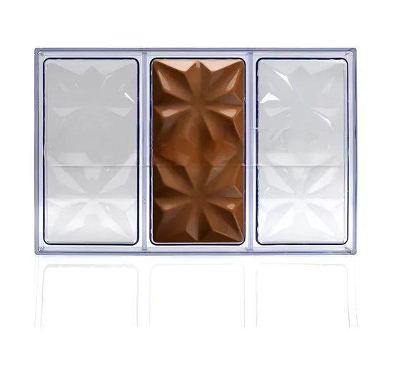 Set 2 Moldes Chocolate Policarbonato Molde Chocolate Rombos-3