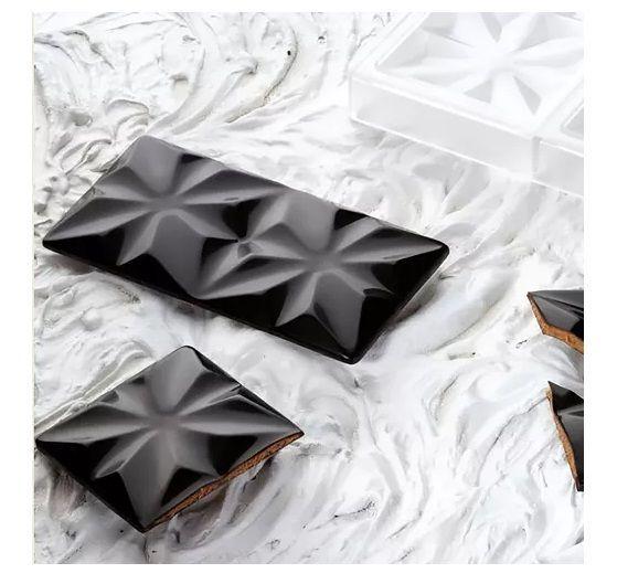 Set 2 Moldes Chocolate Policarbonato Molde Chocolate Rombos-7