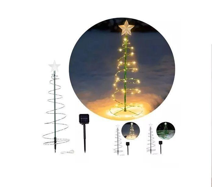 Arbol Navidad Led Estaca Luz Solar Arbol Solar Navidad 80cm 1009-3