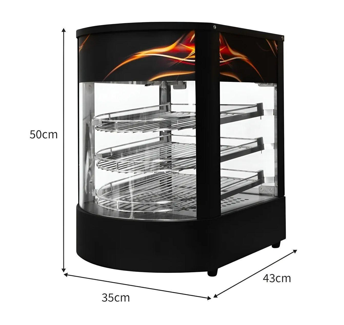 Mantenedores De Fritura Vitrina Caliente Mantenedora 3 Nivel Mantenedor De Comida Caliente Cafetería-2