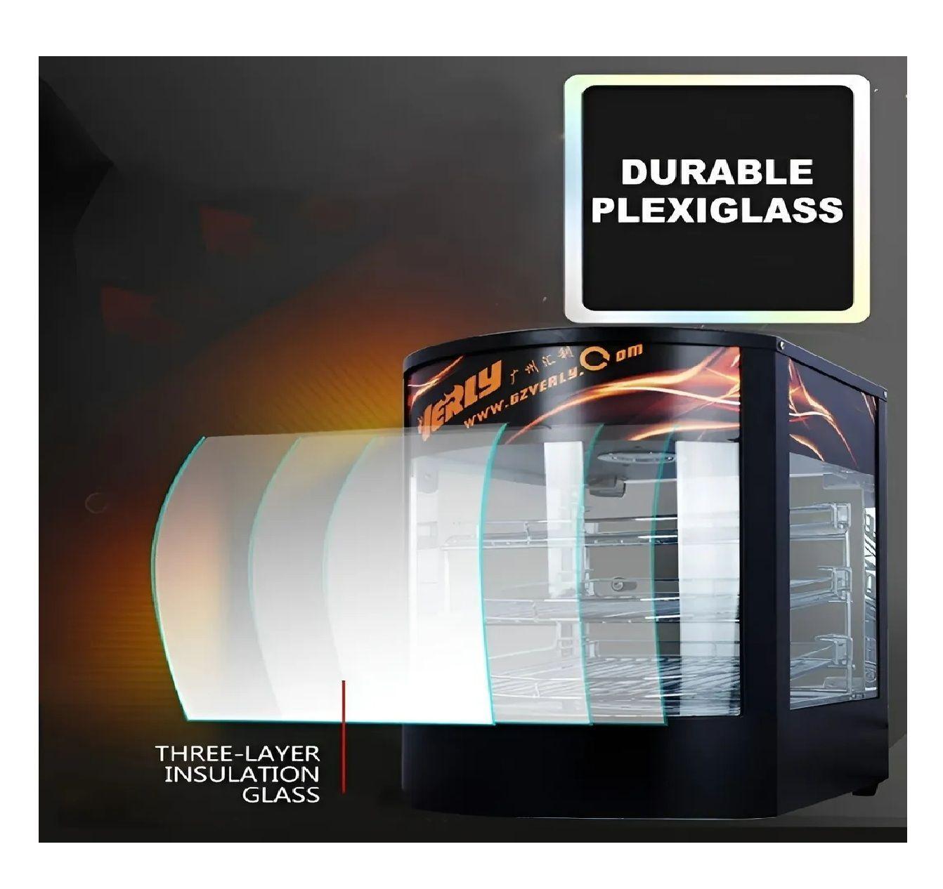 Mantenedores De Fritura Vitrina Caliente Mantenedora 3 Nivel Mantenedor De Comida Caliente Cafetería-3