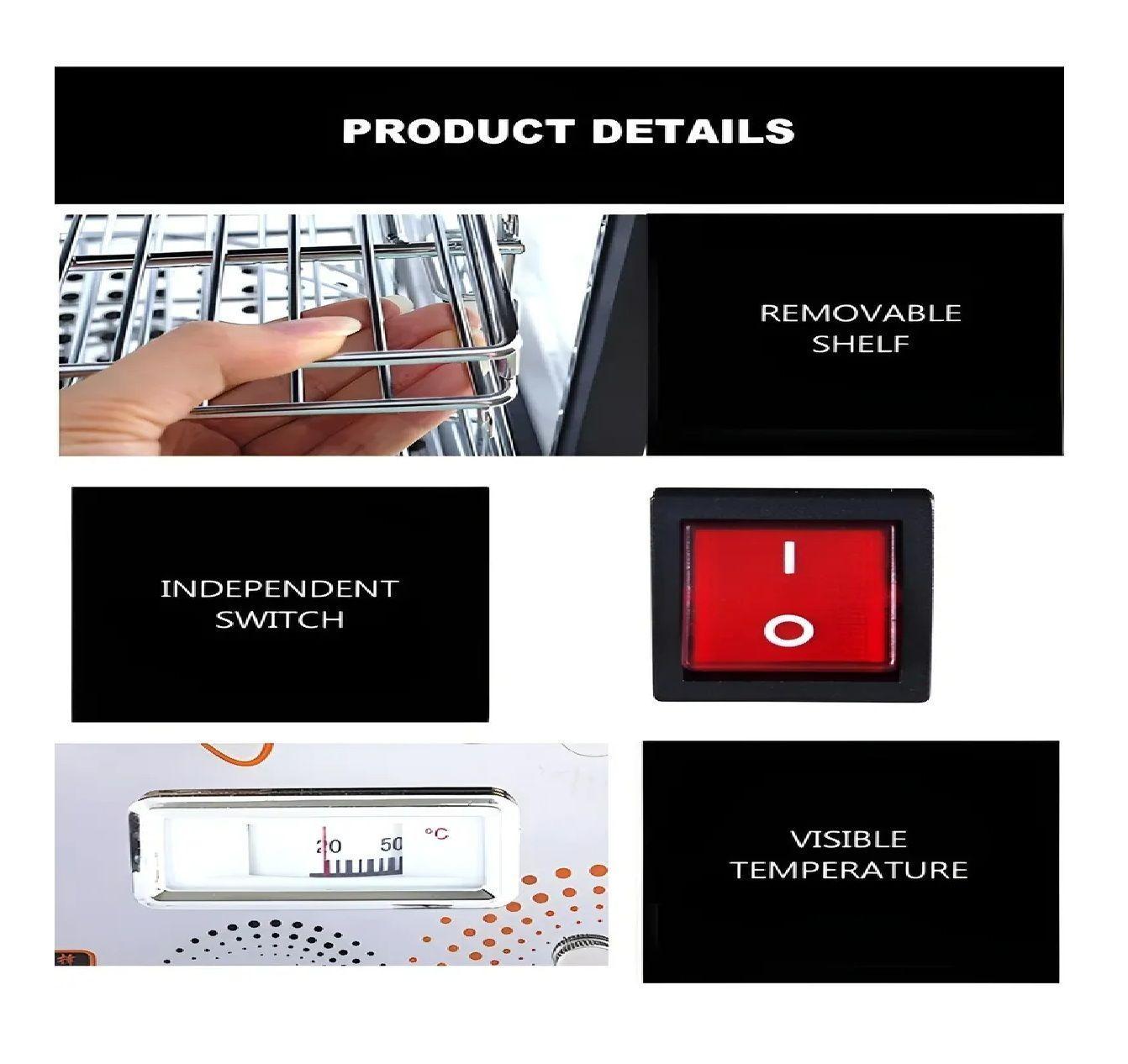 Mantenedores De Fritura Vitrina Caliente Mantenedora 3 Nivel Mantenedor De Comida Caliente Cafetería-7