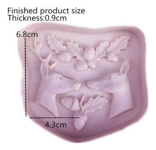 Molde De Silicona Molde Reno Molde Fondant Bellota Reno 2321-3