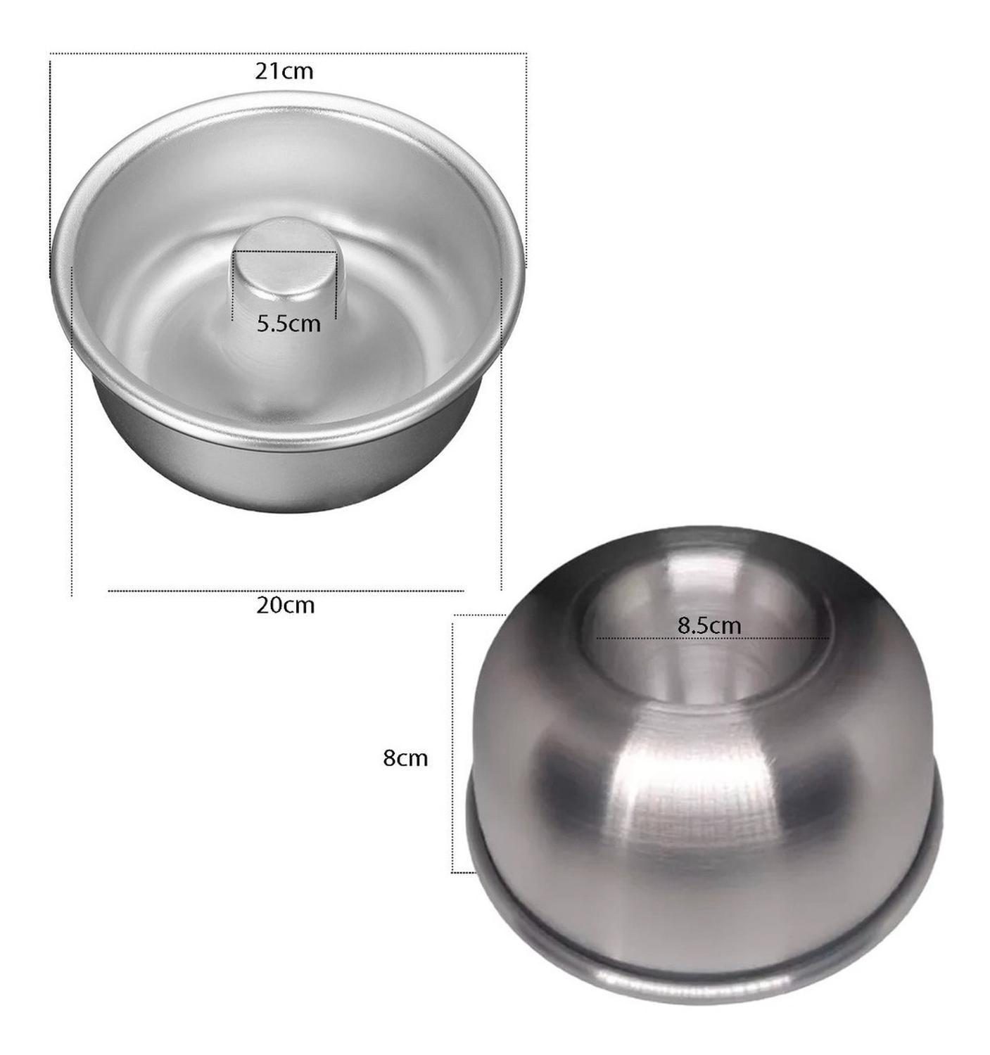 Molde Torta Molde Queque Redondo Molde Aluminio Flanera 20cm-2