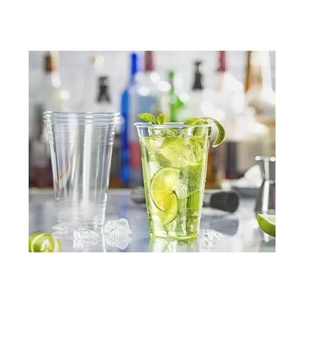 100 Vaso Plastico Desechable Vasos Transparentes 16oz 500ml-3